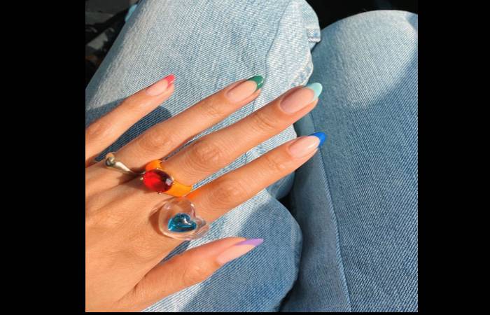Colored French Tips